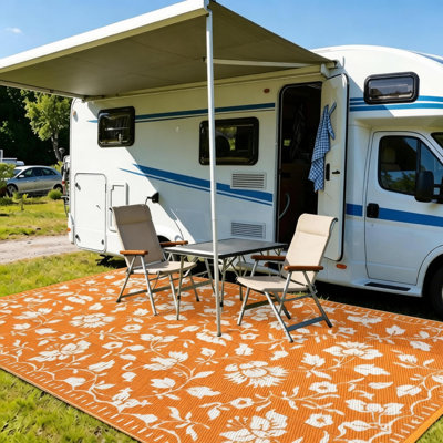 Tapis d'extérieur imperméable pour pique-nique, porche, camping-car, balcon, plage