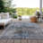 Anna Blue Washable Indoor-Outdoor Rug - -990681724