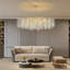Akari Tree Branch Glass Art Gold Coin Chandelier Lighting, L48"