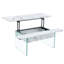 Table basse à plateau relevable 43,3 pouces avec rangement