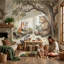 Adhésif mural forêt joyeuse Whimsical Forest-581322364-581322304