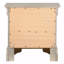 Table de chevet traditionnelle en champagne argenté-306711465