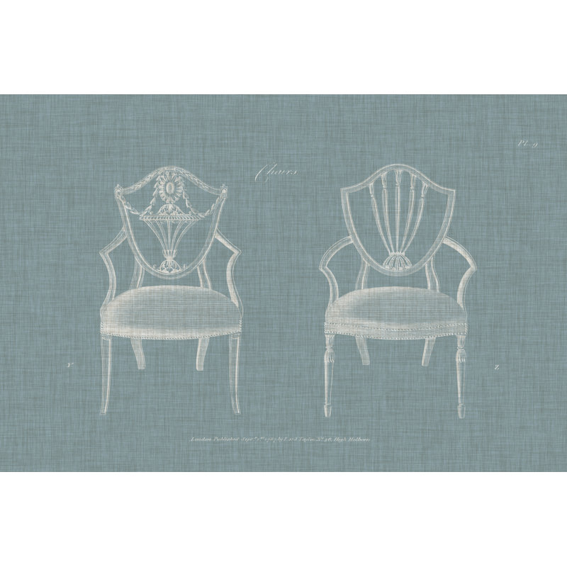 Hepplewhite Chairs III by Hepplewhite - Wrapped Canvas Print, 51cm H x 76cm W
