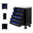 5 DRAWERS MULTIFUNCTIONAL TOOL CART WITH WHEELS-BLACK