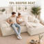 3 Seater Corduroy Sofa & Chaise-985689584-985689597