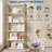 71 Inch Industrial Wooden Bookshelf - 6 Tier Tall Bookcase, Metal Frame Large Storage Shelf for Bedroom Home Office Kitchen Living Room-366031586