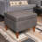 Atley 23.75" Wide Vegan Leather Square Storage Ottoman-922491114
