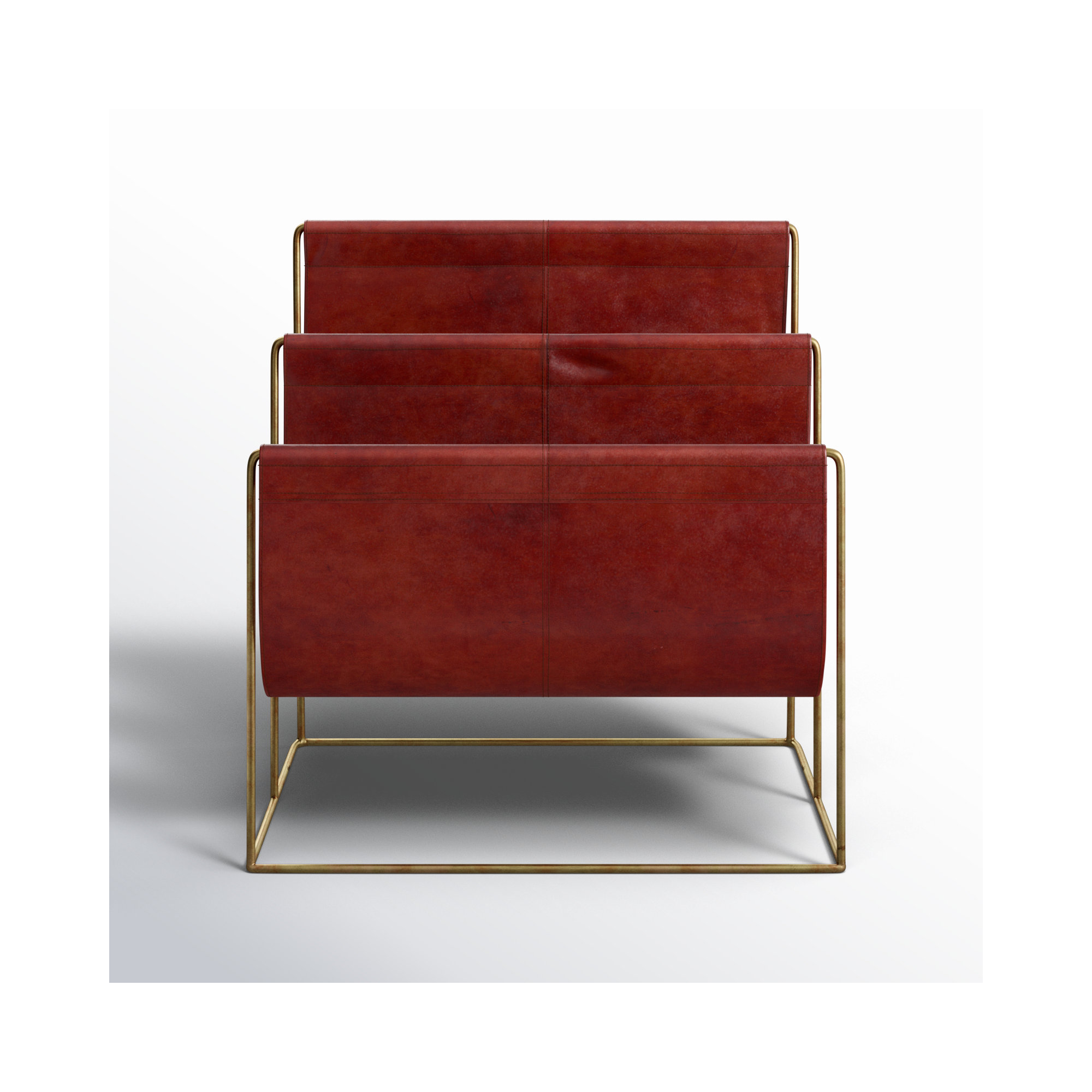 Ginesta Magazine Rack, Red