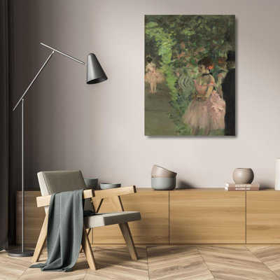 «Dancers Backstage» par Edgar Degas - Art mural sur toile tendue avec châssis