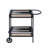 Bouziane Rectangular Bar Cart in Black