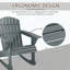 Chaise berçante Adirondack Outsunny
