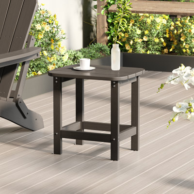 Patio Outdoor Adirondack Plastic/Resin Side Table Weather Resistant End Table by Bonosuki