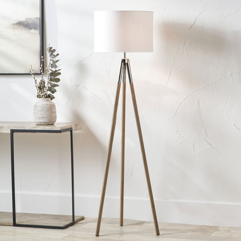 158cm Tripod Floor Lamp, White