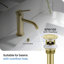 Circular X Widespread Bathroom Faucet 3 Hole, 2-handle Bathroom Sink Faucet with Drain Assembly-92578033