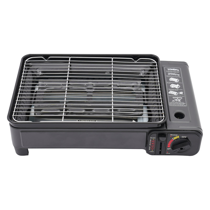 Plaque de cuisson portative à un brûleur pour barbecue