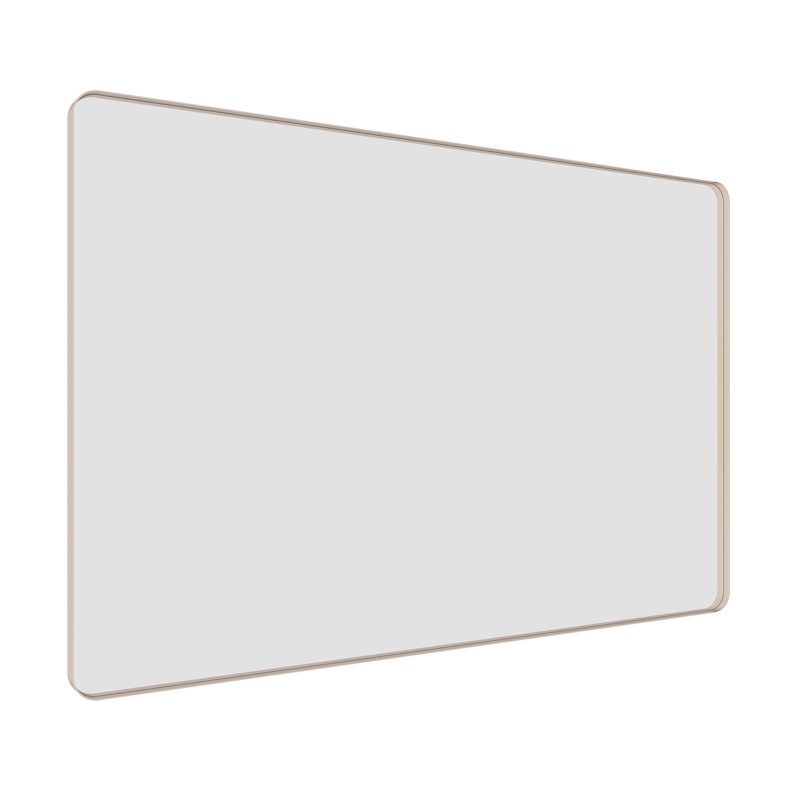 Miroir de salle de bain mural et d'angle Lesamuel, 40 po x 60 po, Nickel brossé