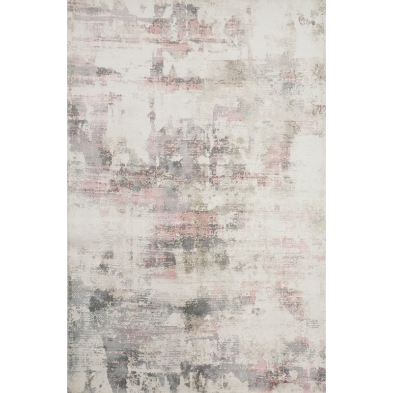 Tapis abstrait délavé 5 x 7