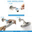 Pomme de douche réglable à 360 °, haute pression, buses en silicone anti-colmatage, pomme de douche cascade-99013347