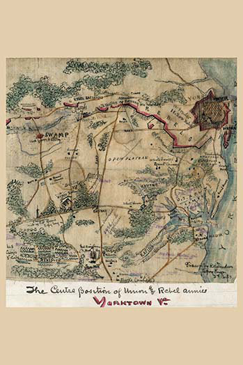 « siege of yorktown #2 », impression, H 30 po x l 20 po