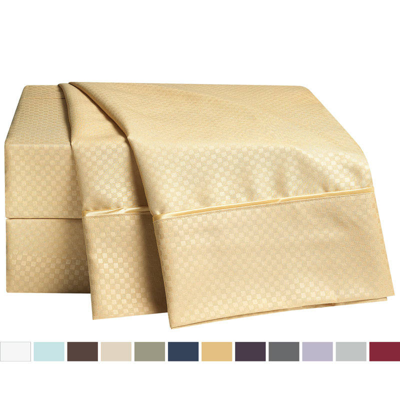 Striped Sheet Set, Full, Camel Gold