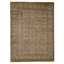 Hand Knotted Wool Area Rug in Gold