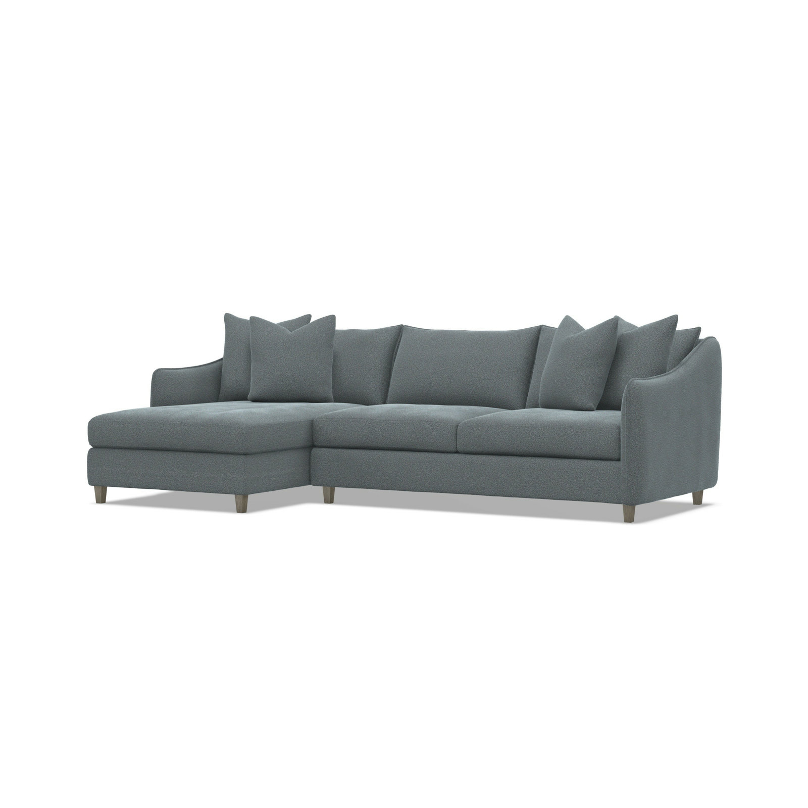Joli Upholstered Chaise L-Sectional, 1592-110