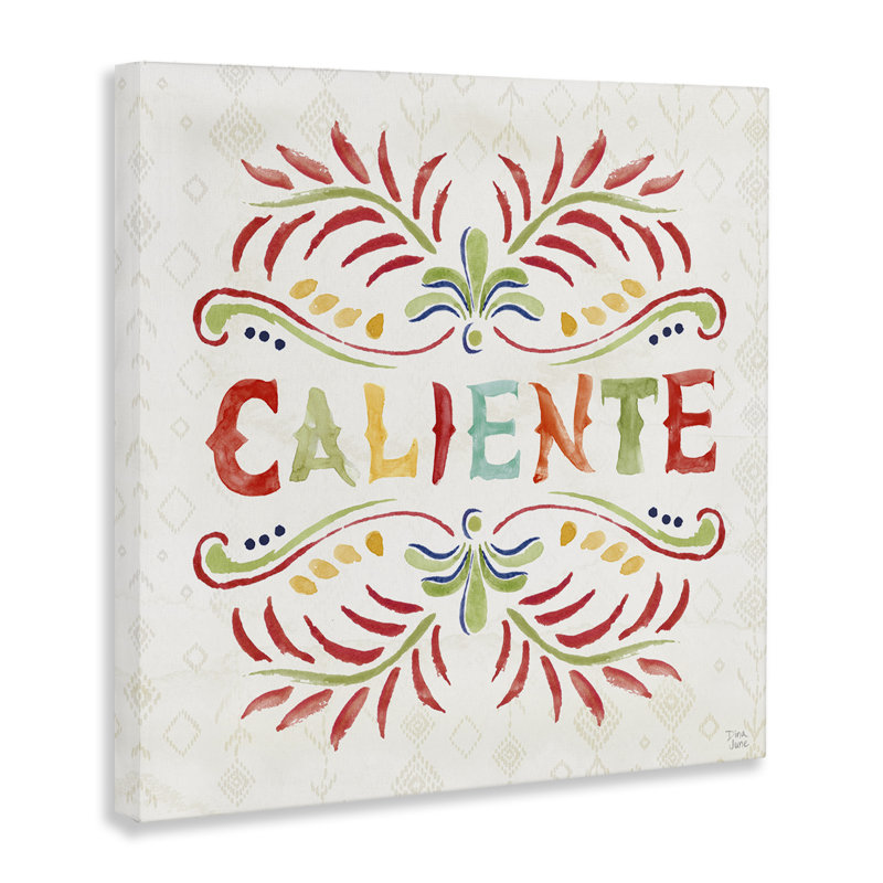 «Caliente con Patrón Vibrante» par Dina June, H 24 po x l 24 po