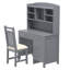 Bureau d'ordinateur avec huche et chaise