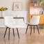 Chaise d'appoint sans accoudoirs moderne avec dossier en métal et pieds en métal-784024236