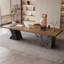 Modern Minimalist Brown Office Desk-107761299