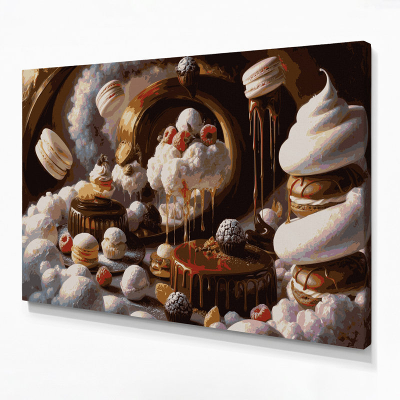 Art mural sur toile Desserts, H 12 po x l 18 po