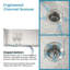 33"X19" Embedded Double Bowl Kitchen Sink, Undermount Handmade Sink In Brushed (Sink Only)