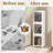 3 Pack Narrow Stackable Storage Bins Folding Boxes Organizer Containers Collapsible Closet With Doors Wheels Lids For Bedroom, Living Room, Office