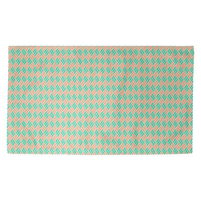 Tapis en losanges à rayures green area Avicia