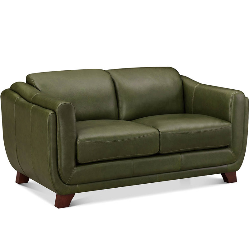 Causeuse en cuir fleur Cactier