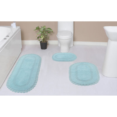 Tapis de bain réversible 100% coton lavable à la machine Hampton (ensemble de 3)