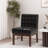 Alejandro Upholstered Accent Chair STRAIGHT CHAIR CONTEMPORARY CHAIR Upholstered CHAIR WOODEN CHAIR-1615582828