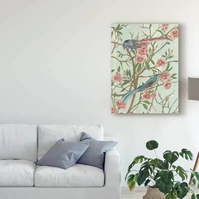 « délicat chinoiserie iv », peinture sur toile tendue