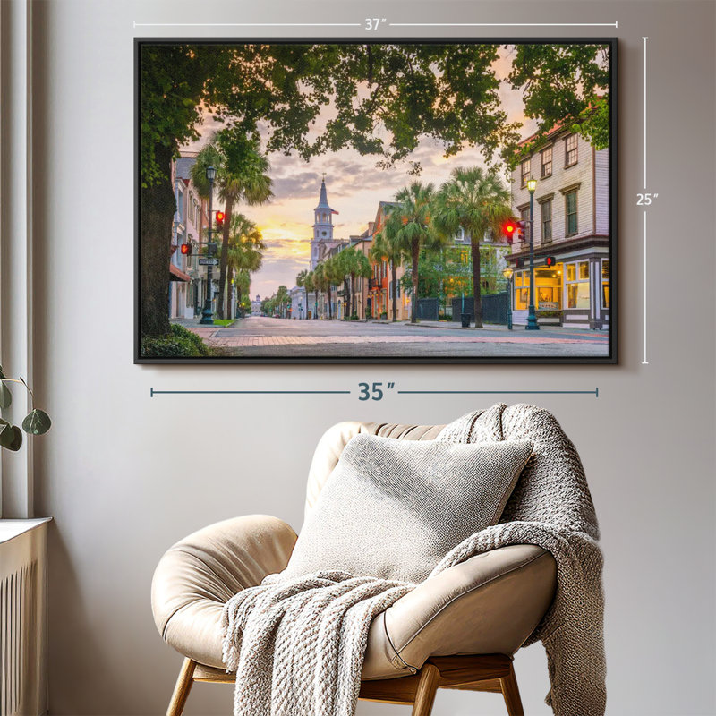" Historical Charleston Streets ", 25" H x 37" W