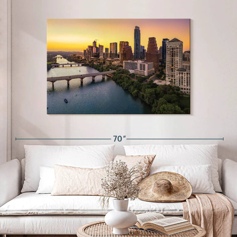 Sireci Austin Dusk Skyline, 32" H x 48" W