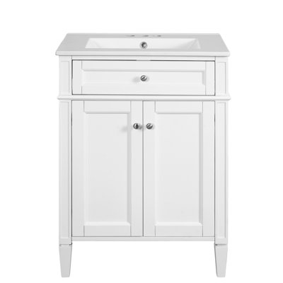 Meuble-lavabo 24 po avec comptoir en céramique