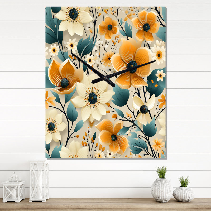 Jankida - Horloge murale abstraite Mid-Century, Moyen