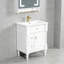 Meuble-lavabo avec lavabo, 2 tiroirs et tablettes de porte-132519402-132519404