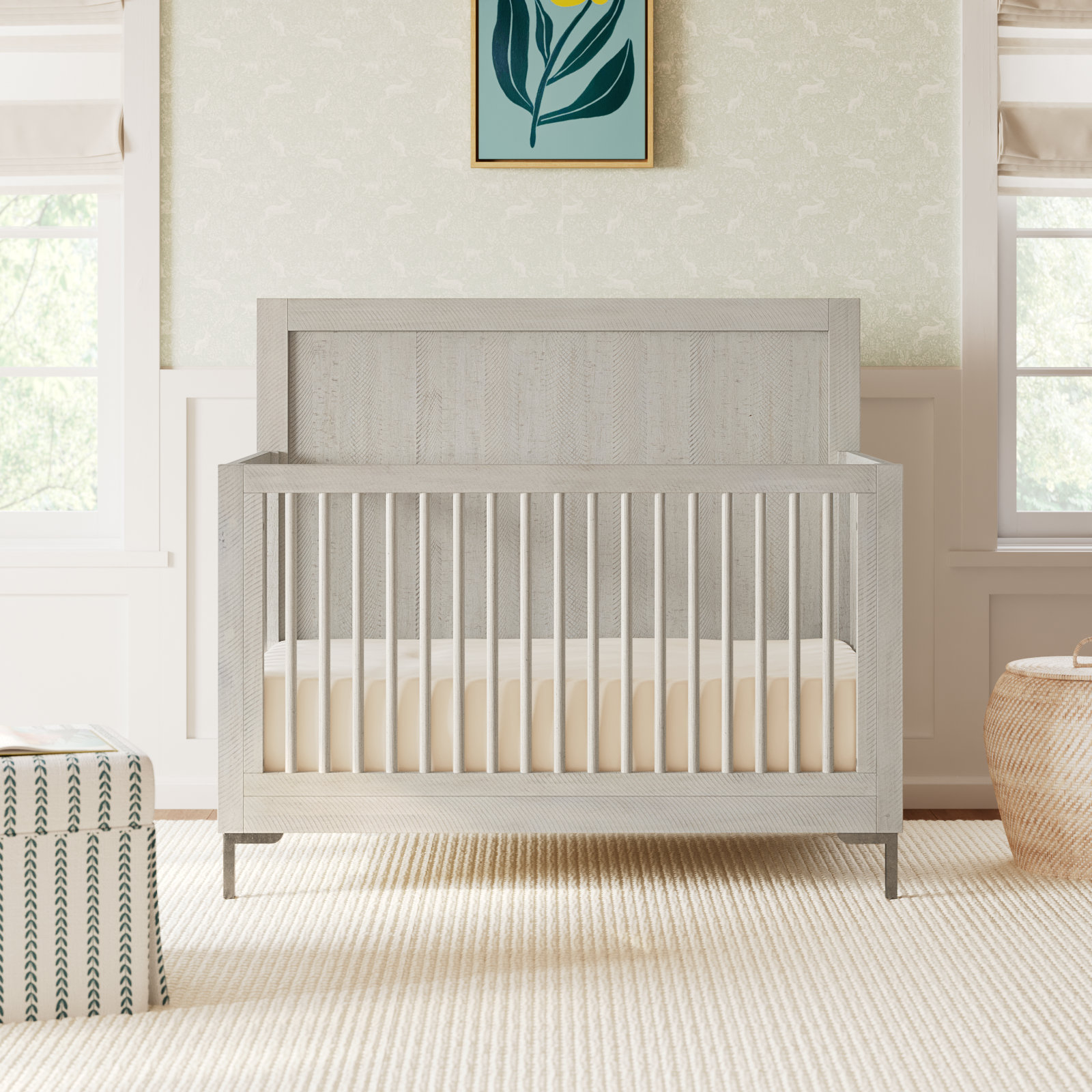 Jeanette 2 -in-1 Convertible Crib