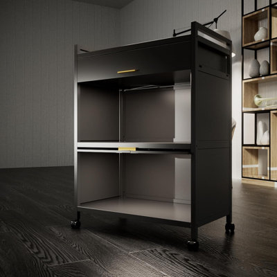 Étagère de boulanger standard en acier 23,6 po avec compatibilité micro-ondes