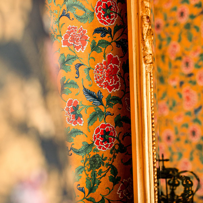 Chinese Garden Floral Wallpaper Roll