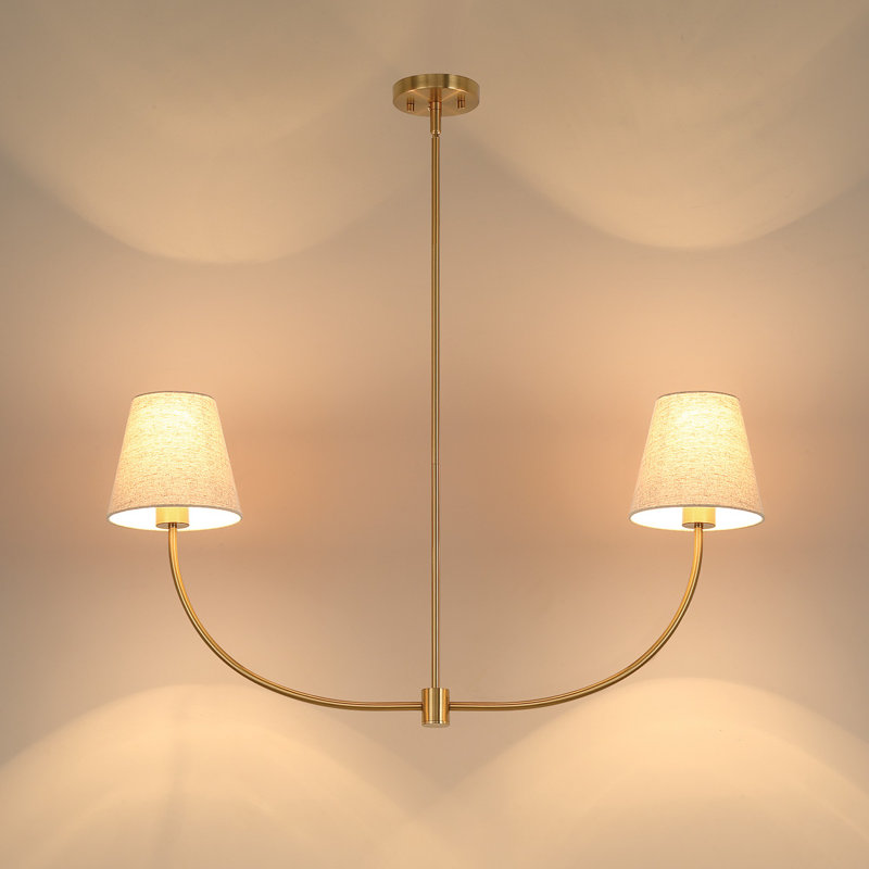 Lustre traditionnel 2 lumières à intensité variable Beacon