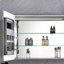 Armoire à pharmacie sophistiquée à DEL avec grand miroir et qualité supérieure