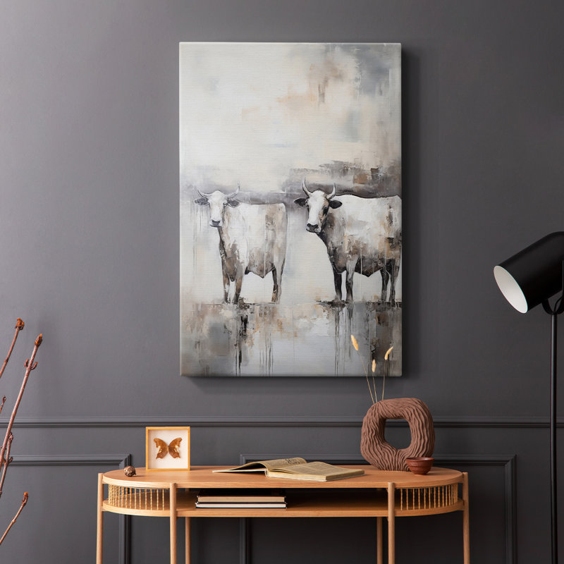ANIMALS Series CCLXIX - Toile tendue avec châssis Premium - Prêt à être accroché, H 18 po x l 12 po