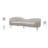Ritz 85.5" Velvet Curved Sofa-8582329